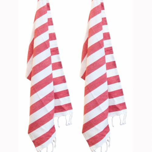 Boston International Striped Towel - 2 pk Perspective: front