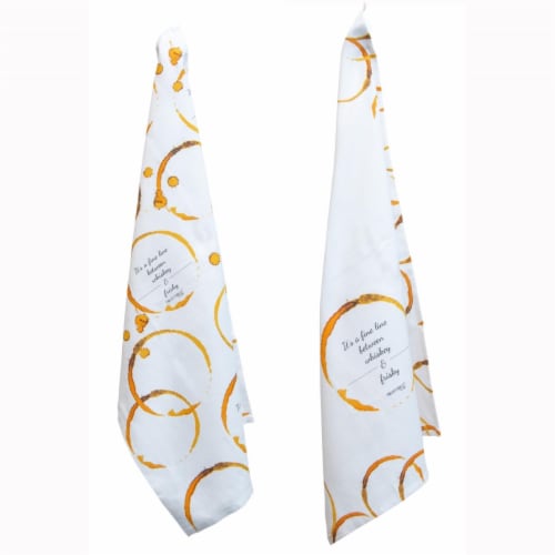 Boston International Pourtions Cotton Whiskey & Frisky Tea Towels Perspective: front