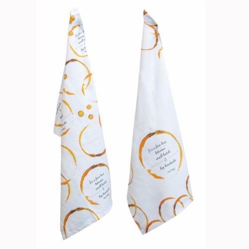 Boston International Pourtions Cotton Big Headache Tea Towels Perspective: front