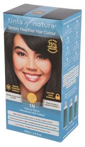 Tints of Nature  Permanent Hair Colour 1N Natural Black Perspective: front