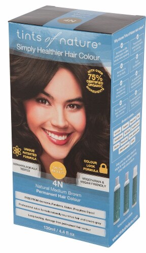 Tints of Nature  Permanent Hair Colour 4N Natural Medium Brown Perspective: front