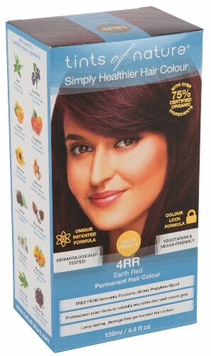 Tints of Nature Permanent Hair Colour - 4RR Earth Red Perspective: front