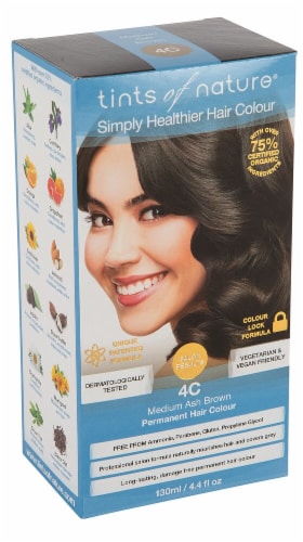 Tints of Nature  Permanent Hair Colour 4C Medium Ash Brown Perspective: front