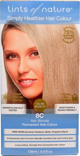 Tints of Nature  Permanent Hair Colour Ash Blonde 8C Perspective: front