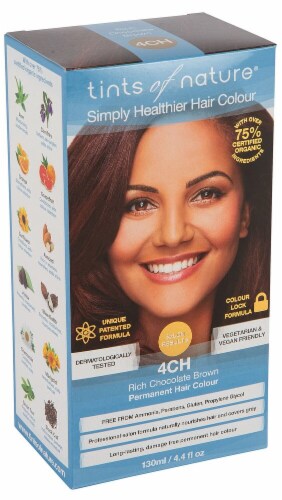 Tints of Nature  Permanent Hair Colour 4CH Rich Chocolate Brown Perspective: front