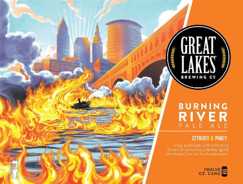 Great Lakes Brewing Co. Burning River Pale Ale Perspective: front