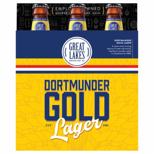 Great Lakes Dortmunder Gold Lager Perspective: front