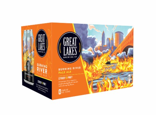 Great Lakes Brewing Co. Burning River Pale Ale Perspective: front