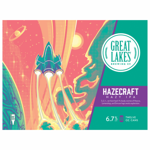 Great Lakes® Brewing Co. Hazecraft IPA Perspective: front