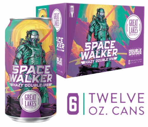 Great Lakes Space Walker Hazy Double IPA Perspective: front