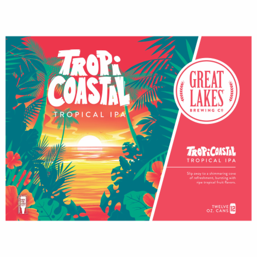 Great Lakes Brewing Co TropiCoastal Tropical IPA Perspective: front