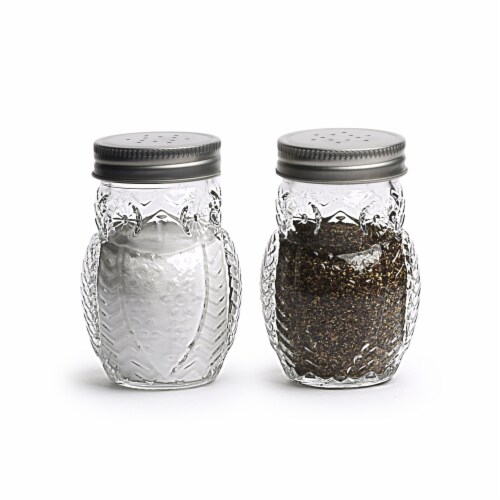 Hoot Set Of 2 Owl Salt & Pepper Shaker 5Oz Perspective: front