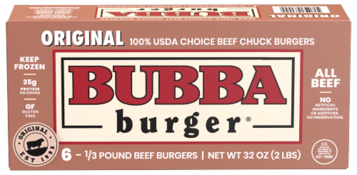 Bubba Burger® Original All Beef Burgers Perspective: front