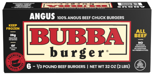 Bubba Burger® Angus All Beef Burgers Perspective: front