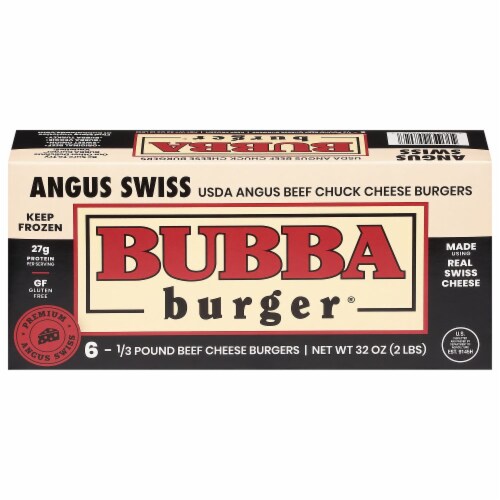 Bubba Burger Angus Swiss Perspective: front