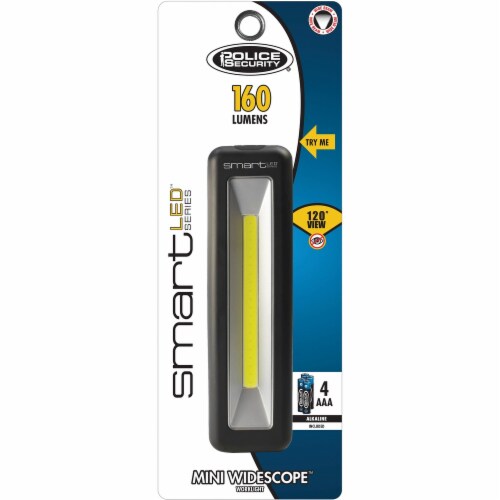 Police Security Mini Widescope Work Light - LED - 4 x AAA - Battery - Slip Resistant, Water Resistant - Black Police Security Mini Widescope Work Light - LED - 4 x AAA - Battery - Slip Resistant, Water Resistant - Black