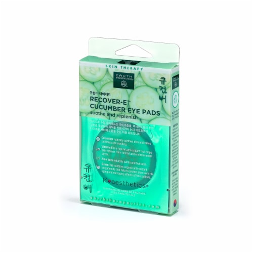 Earth Therapeutics Recover - E Cucumber Eye Pads Perspective: front