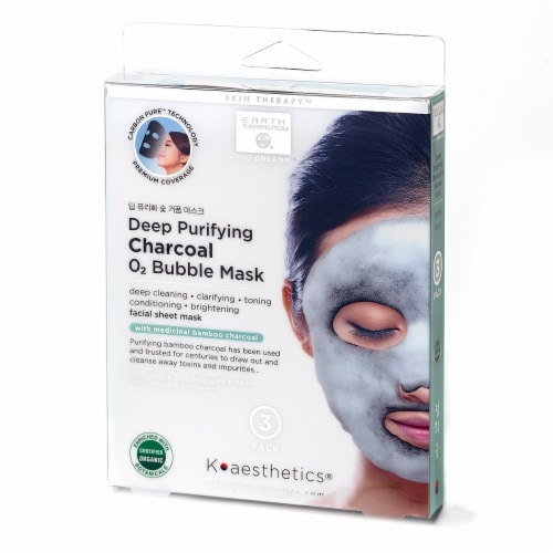 Earth Therapeutics Deep Purifying Charcoal 02 Bubble Mask Perspective: front