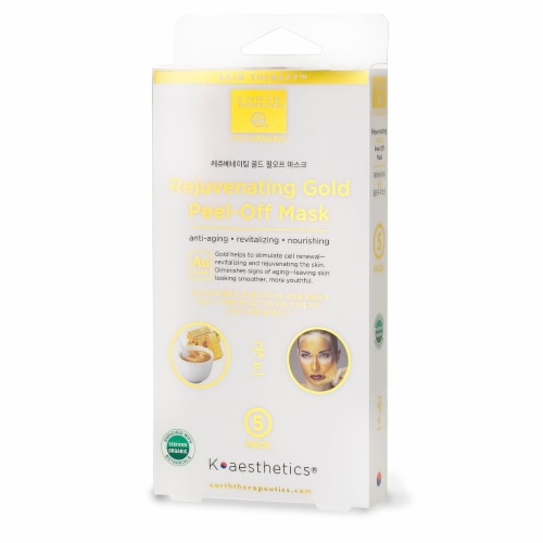 Earth Therapeutics Rejuvenating Gold Peel-Off Mask Perspective: front