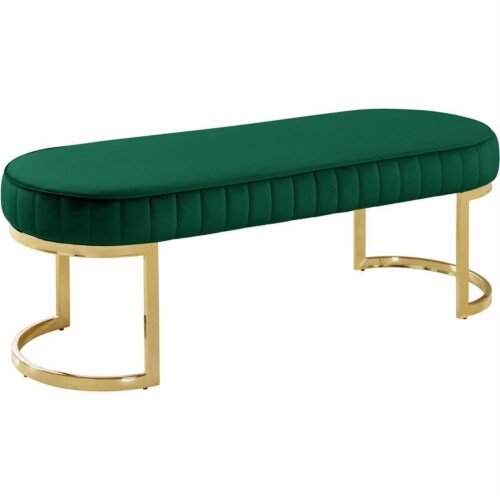 Meridian Furniture Lemar Velvet Bench Meridian Furniture Lemar Velvet Bench