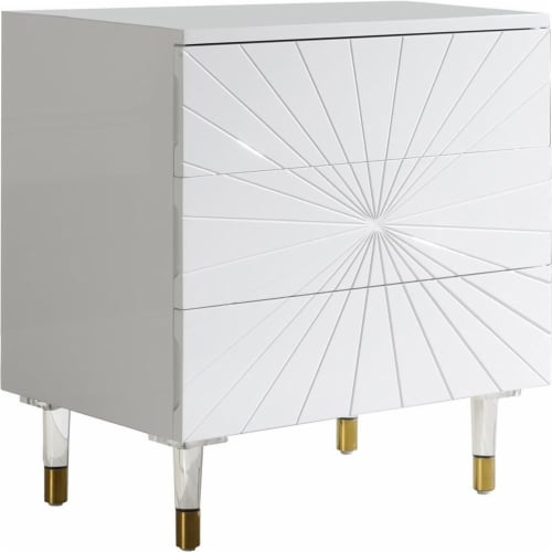 Meridian Furniture Starburst Side Table - Grey Meridian Furniture Starburst Side Table - Grey