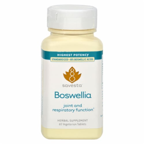 Savesta Boswellia Herbal Supplement Capsules 500mg Perspective: front
