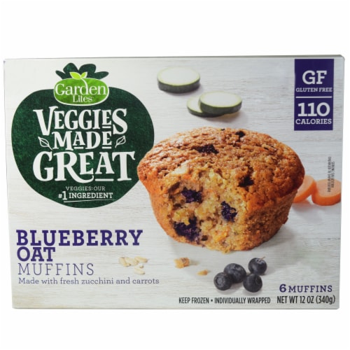 Garden Lites® Veggies Made Great Blueberry Oat Muffins Perspective: front