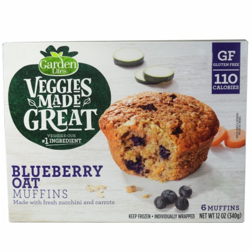 Kroger Garden Lites Blueberry Oat Muffins 6 Ct 2 Oz