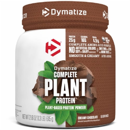 Dymatize Chocolate Complete Plant Protein Perspective: front