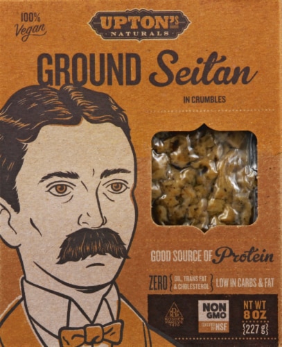 Upton's Naturals Ground Seitan Perspective: front