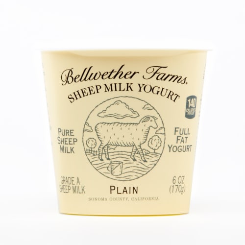 Bellwether Farms Plain Sheep Milk Yogurt Perspective: front