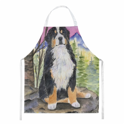 Carolines Treasures SS8336APRON Bernese Mountain Dog Apron Perspective: front