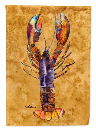 Carolines Treasures 8716GF Lobster Garden Flag Perspective: front