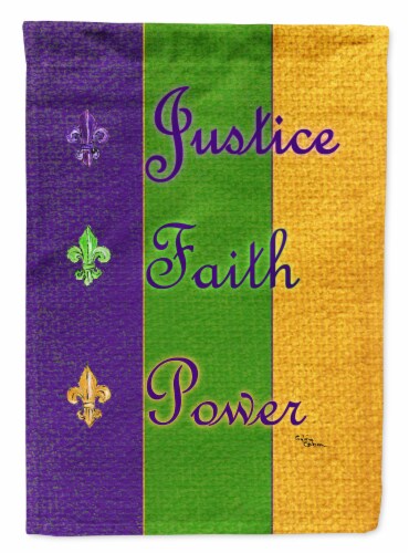 mardi gras garden flag nearby