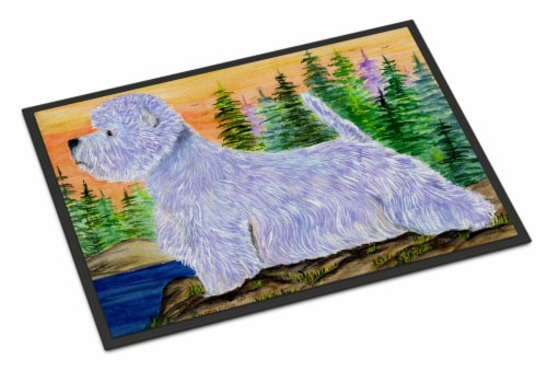 Westie doormat top