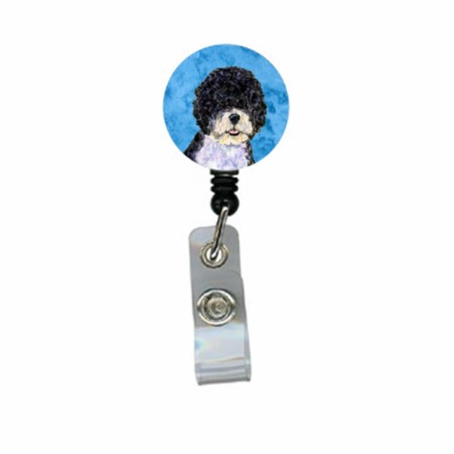 Carolines Treasures  Portuguese Water Dog Retractable Badge Reel Or Id Holder With Clip Perspective: front