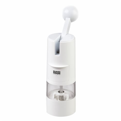 Kuhn Rikon Ratchet Spice Grinder, 8.5-Inch, White Perspective: front