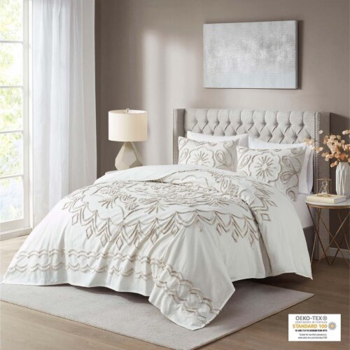 Ivory coverlet queen discount