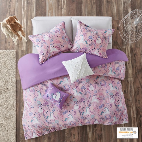 Gracie Mills Unicorn Cotton Duvet Cover Set Pink Twin Twin Fred Meyer