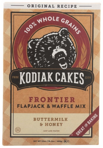 Kodiak Cakes Power Cakes: protein packed Flapjack and Waffle Mix Whole  Grain Buttermilk, 24 Ounce is not halal