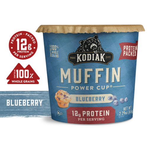 Kodiak® Protein-Packed Blueberry Muffin Power Cup® Perspective: front