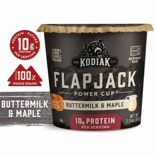 Kodiak® Protein-Packed Buttermilk and Maple Flapjack Power Cup® Perspective: front