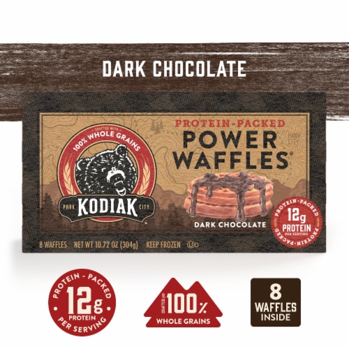 Kodiak Cakes Dark Chocolate Power Waffles 8 Ct 10 72 Oz Ralphs