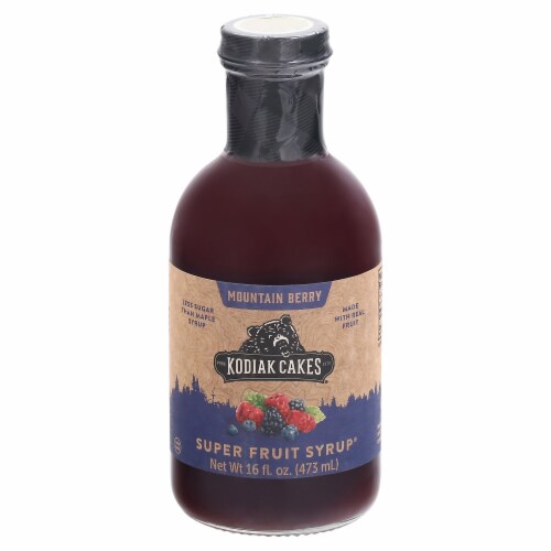 Kodiak Cakes Superfruit Syrup® Mountain Berry Syrup Perspective: front