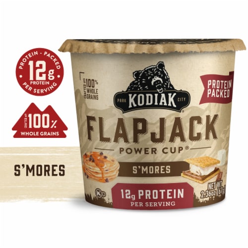 Kodiak® Protein-Packed S'mores Pancake Power Cup® with 12g Protein Perspective: front