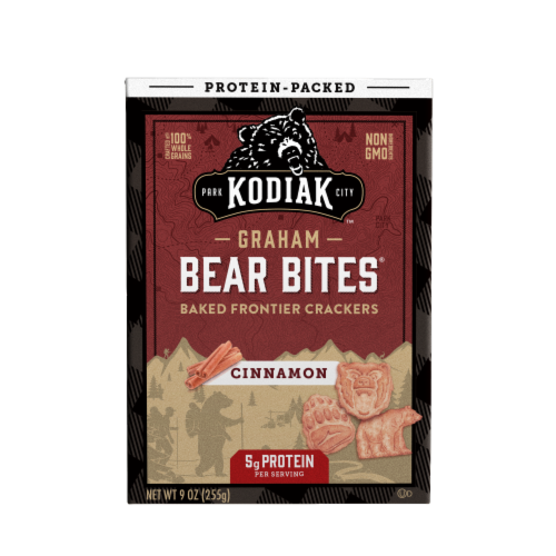 Kodiak Cakes® Bear Bites™ Cinnamon Graham Crackers Perspective: front