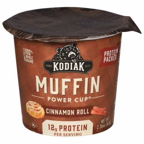 Kodiak Cakes® Cinnamon Roll Muffin Cup Perspective: front