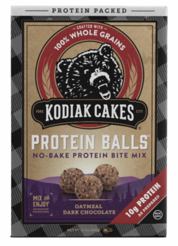 Kodiak Cakes® Dark Chocolate Protein Balls™ Mix Perspective: front