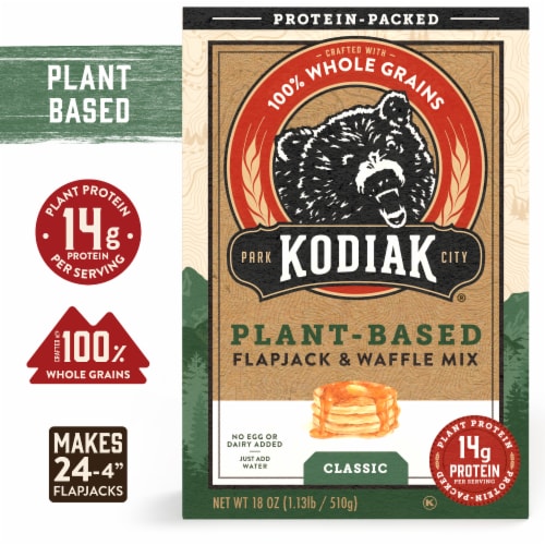 Kodiak® Plant-Based Classic Protein Flapjack & Waffle Mix Perspective: front