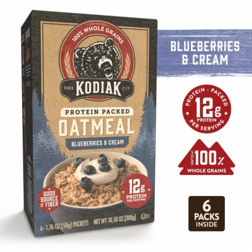 Kodiak® Blueberry & Cream Protein Instant Oatmeal